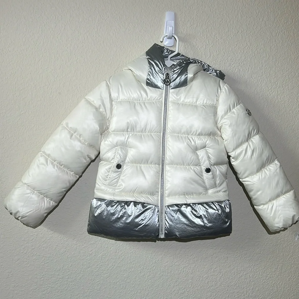 Michael Kors Puffer Coat Metallic Color Block